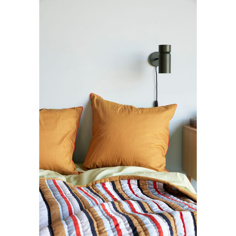 Hübsch Aki Bedding 80/220 Naranja/Verde