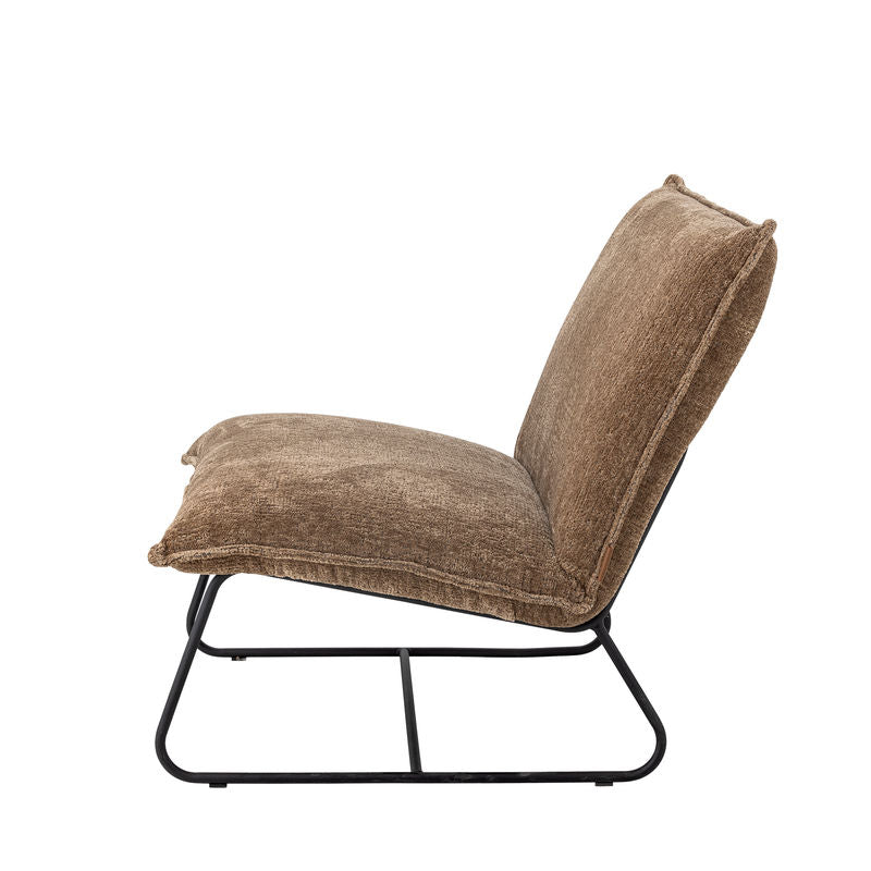 Bloomingville Cape Loungestoel, bruin, polyester