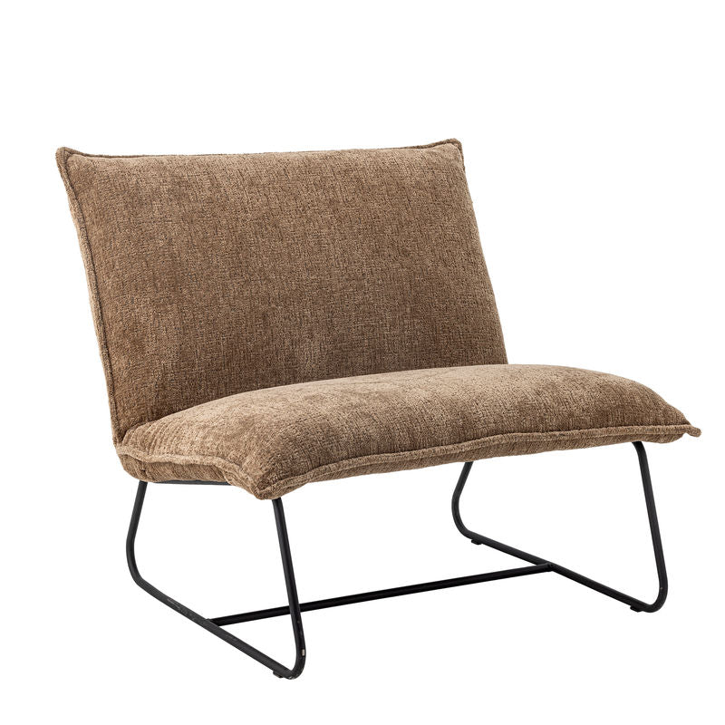 Bloomingville Cape Loungestoel, bruin, polyester