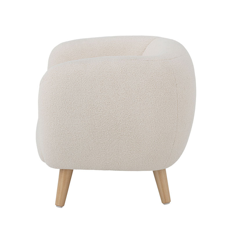 Bloomingville MINI Chaise Cade, Blanc, Polyester