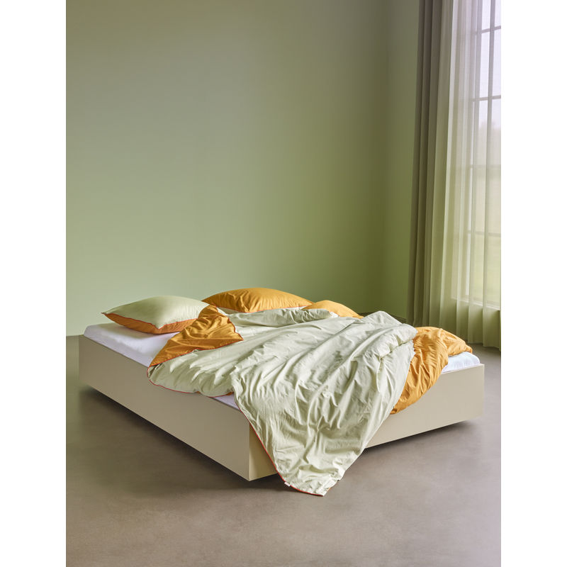 Hübsch Aki Bedding 60/220 Naranja/Verde