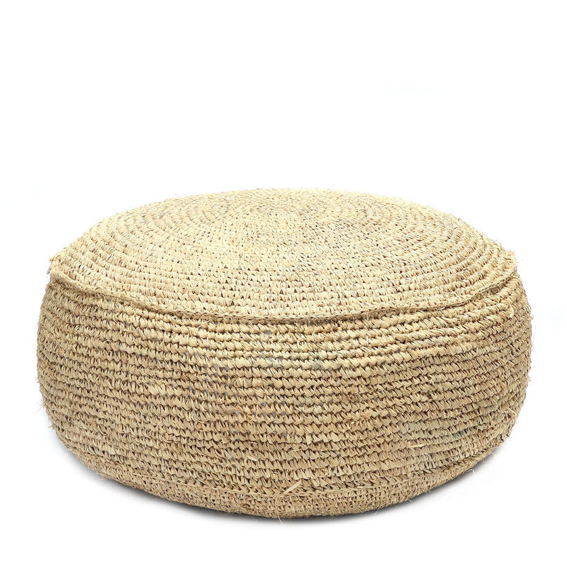 Bazar Bizar le raphia Flores Pouffe-naturel