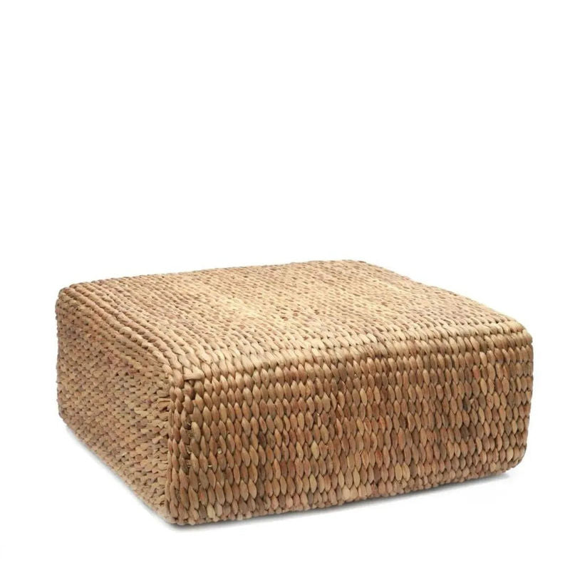 Bazarbizar-b2b Le pouf carré Jacinthe-Nature-M