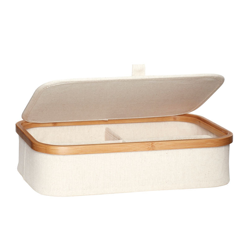 Hübsch Ecru Aufbewahrung boxen Beige (2er Set)