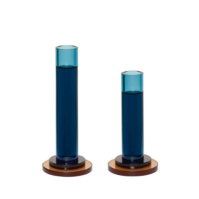 Hübsch Candelabros Coet Azul (juego de 2)