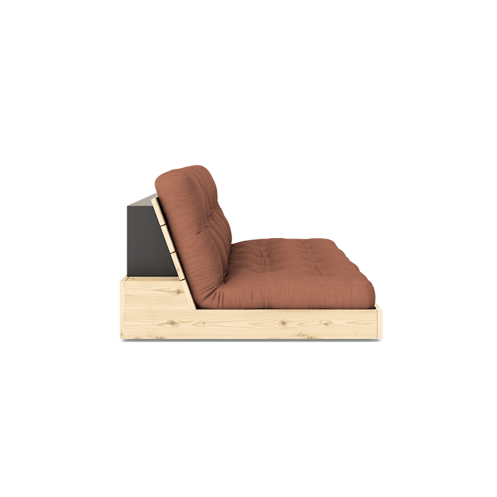 Design BASE KLARE LACKIERT W. 5-Schicht GEMISCHTE MATRATZE TON BROWN