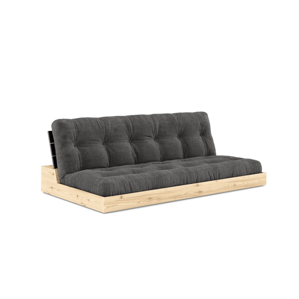 Karup Design BASE SCHWARZ NACHT LACKIERT W. 5-Schicht GEMISCHTE MATRATZE CHARCOAL