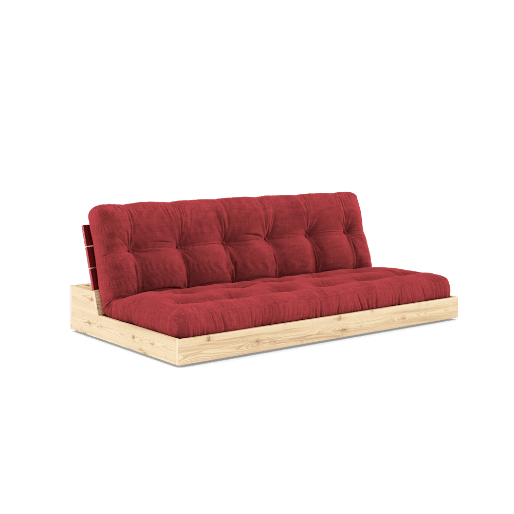 Karup Design BASE AMAPOLA LACADA ROJO W. COLCHÓN MIXTO 5 CAPAS RUBY REDD