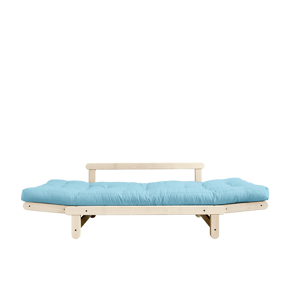 Karup Design BEAT CLEAR LACQUERED W. BEAT MATTRESS SET LIGHT BLUE