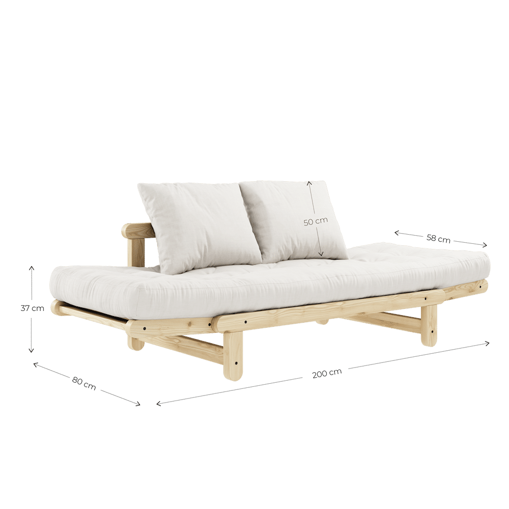 Design BEAT CLAIR LAQUÉ W. BEAT JEU DE MATELAS GRIS