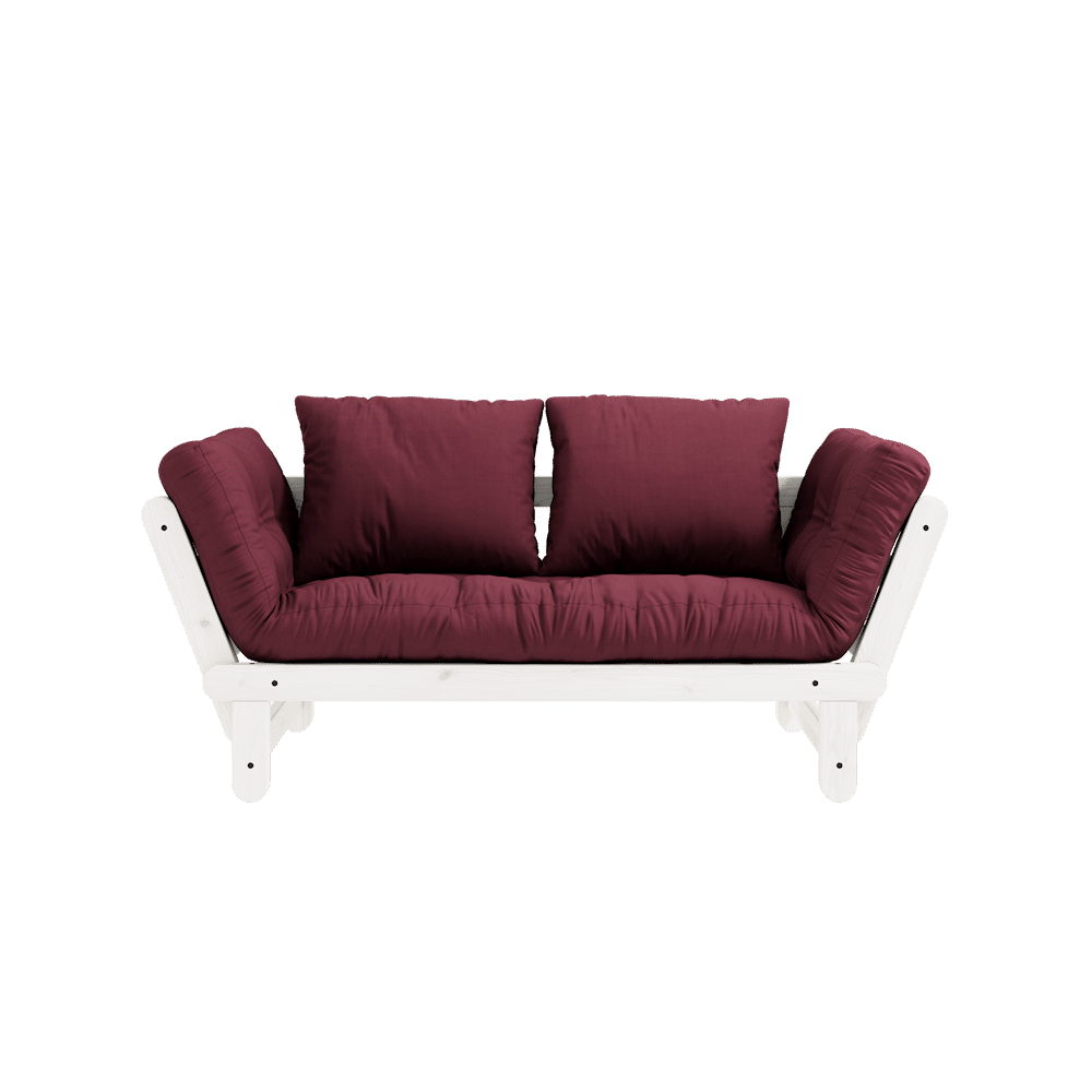 Karup design beat laqué blanc W. Ensemble de matelas Beat Bordeaux