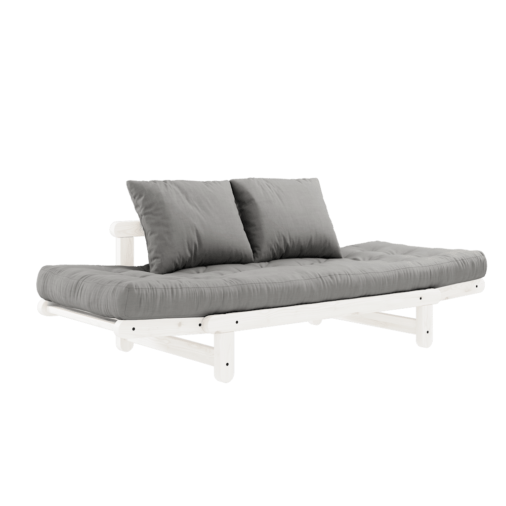 Karup Design BEAT BLANC LAQUÉ W. BEAT JEU DE MATELAS GRIS