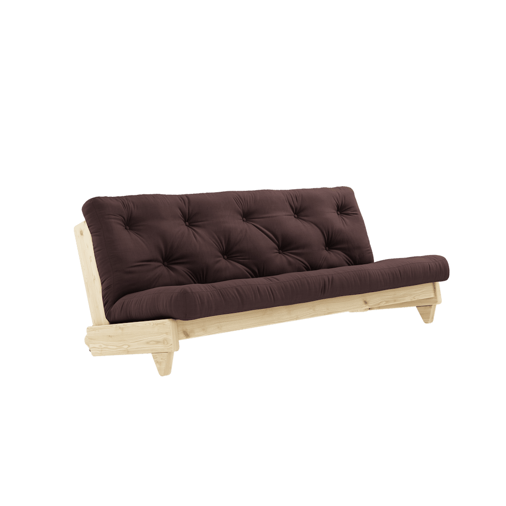 Designer FRAIS CLAIR LAQUÉ W. MATELAS FRAIS BRUN