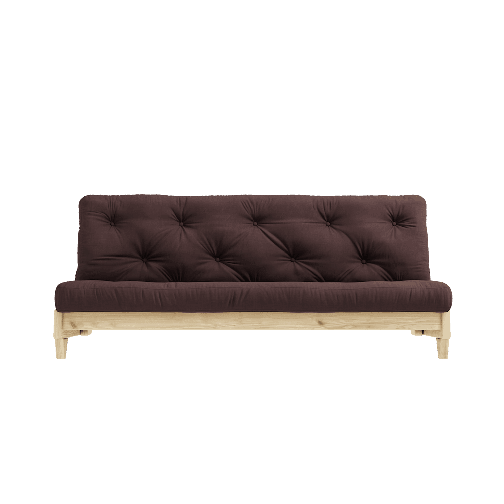 Designer FRAIS CLAIR LAQUÉ W. MATELAS FRAIS BRUN