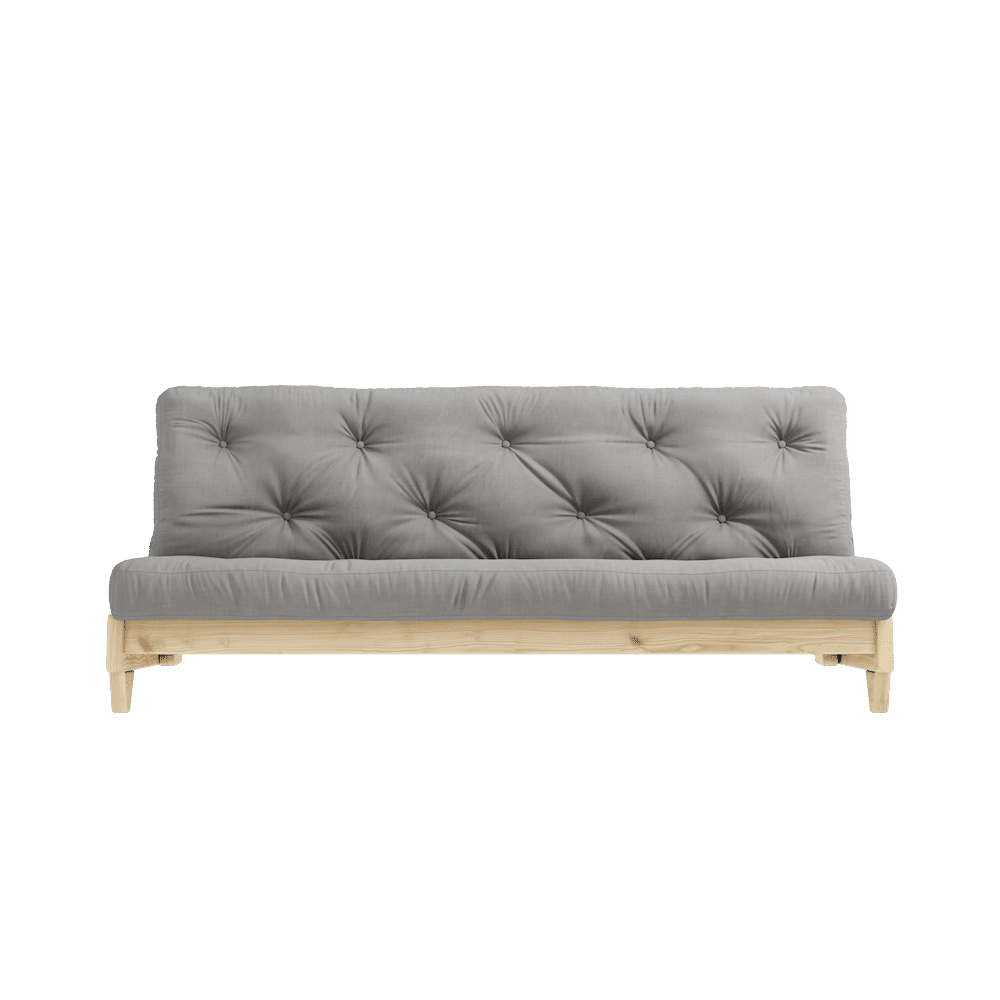 Designer FRAIS CLAIR LAQUÉ W. MATELAS FRAIS GRIS