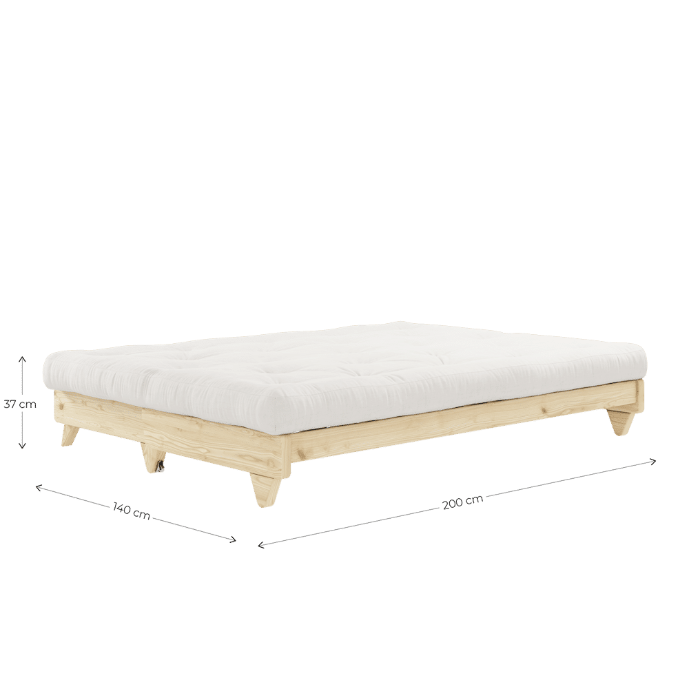 Karup Design FRESH CLEAR LACQUERED W. FRESH MATTRESS CLAY BROWN