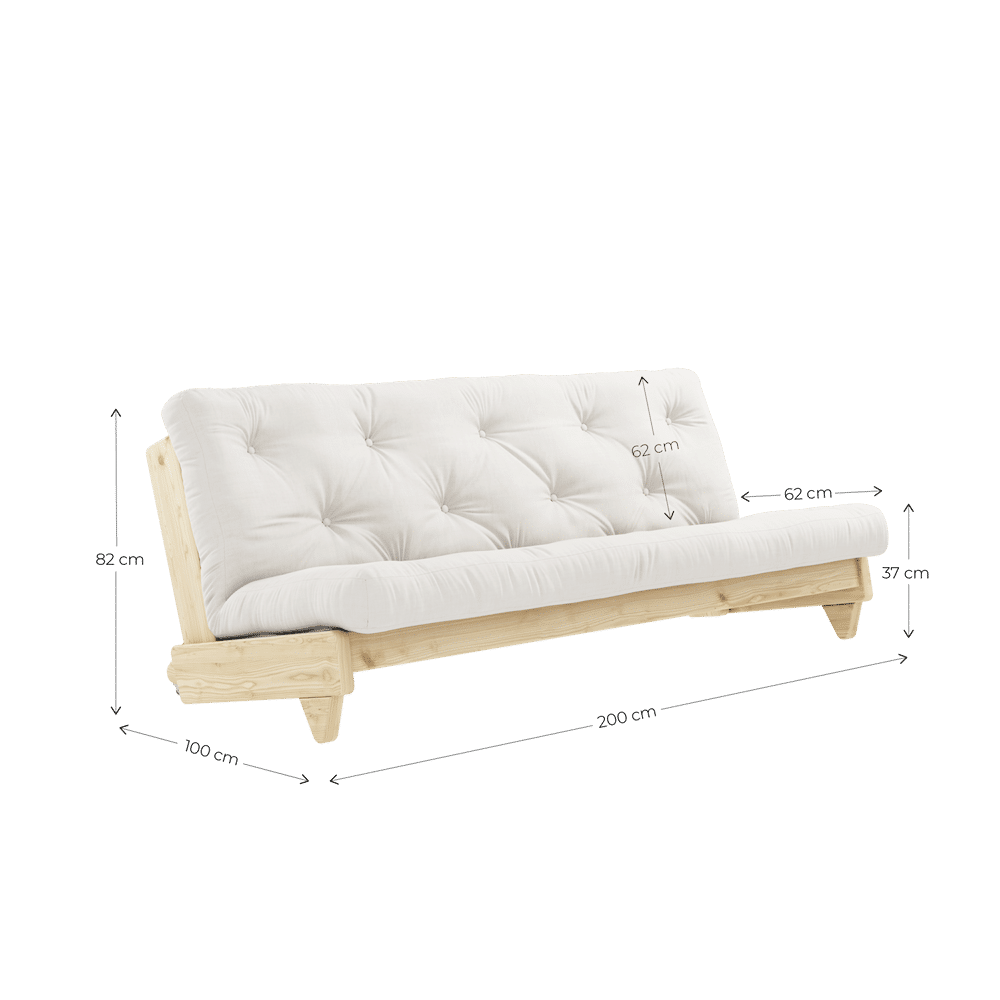 Karup Design FRESH CLEAR LACQUERED W. FRESH MATTRESS CLAY BROWN