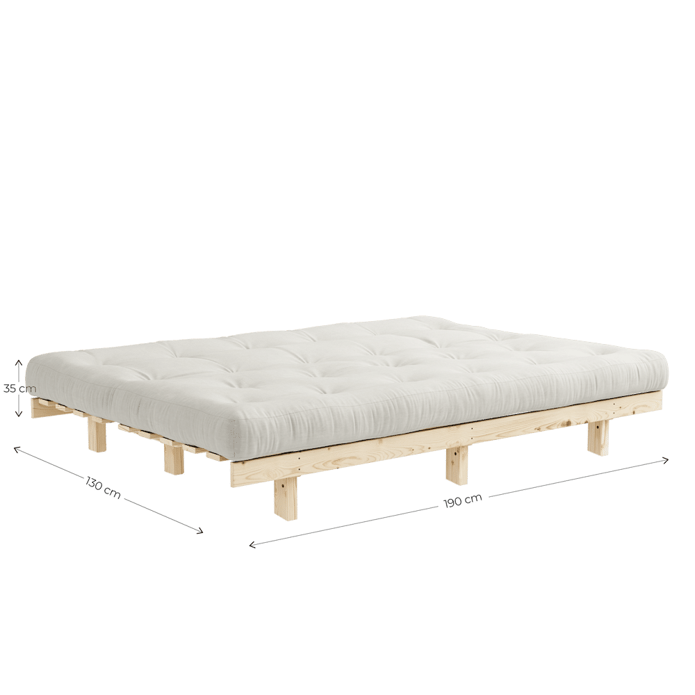 Karup Design LEAN RAW W. 5-LAYER MIXED MATTRESS IVORY