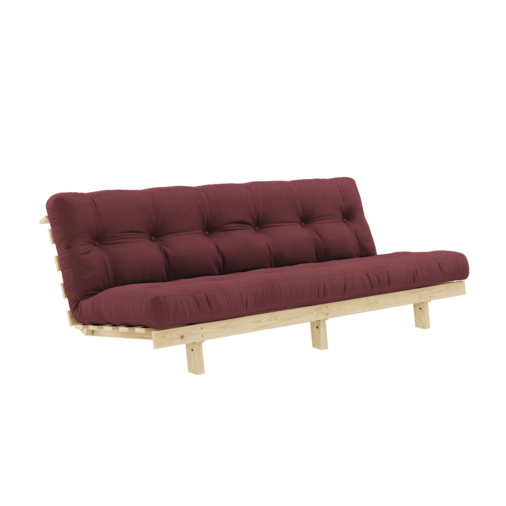 Karup conception maigre brut W. Matelas mixte 5 couches Bordeaux