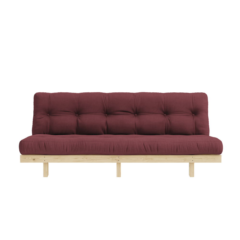 Karup conception maigre brut W. Matelas mixte 5 couches Bordeaux