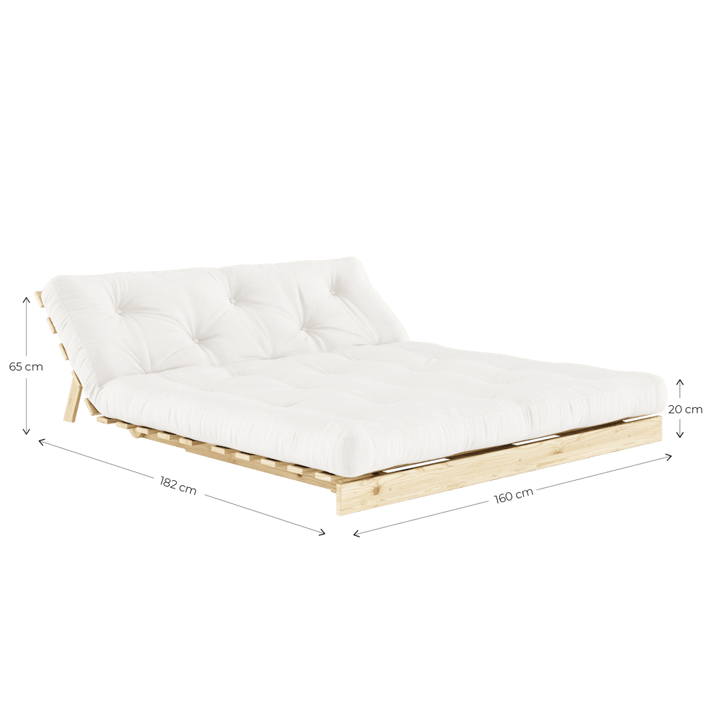 Karup Design ROOTS RAW 160 X 200 W. ROOTS MATTRESS MOCCA