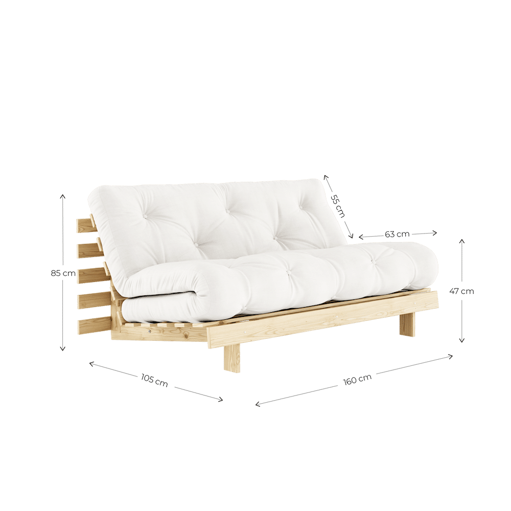 Design RACINES 160X200 W. MATELAS BLEU PÉTROLE