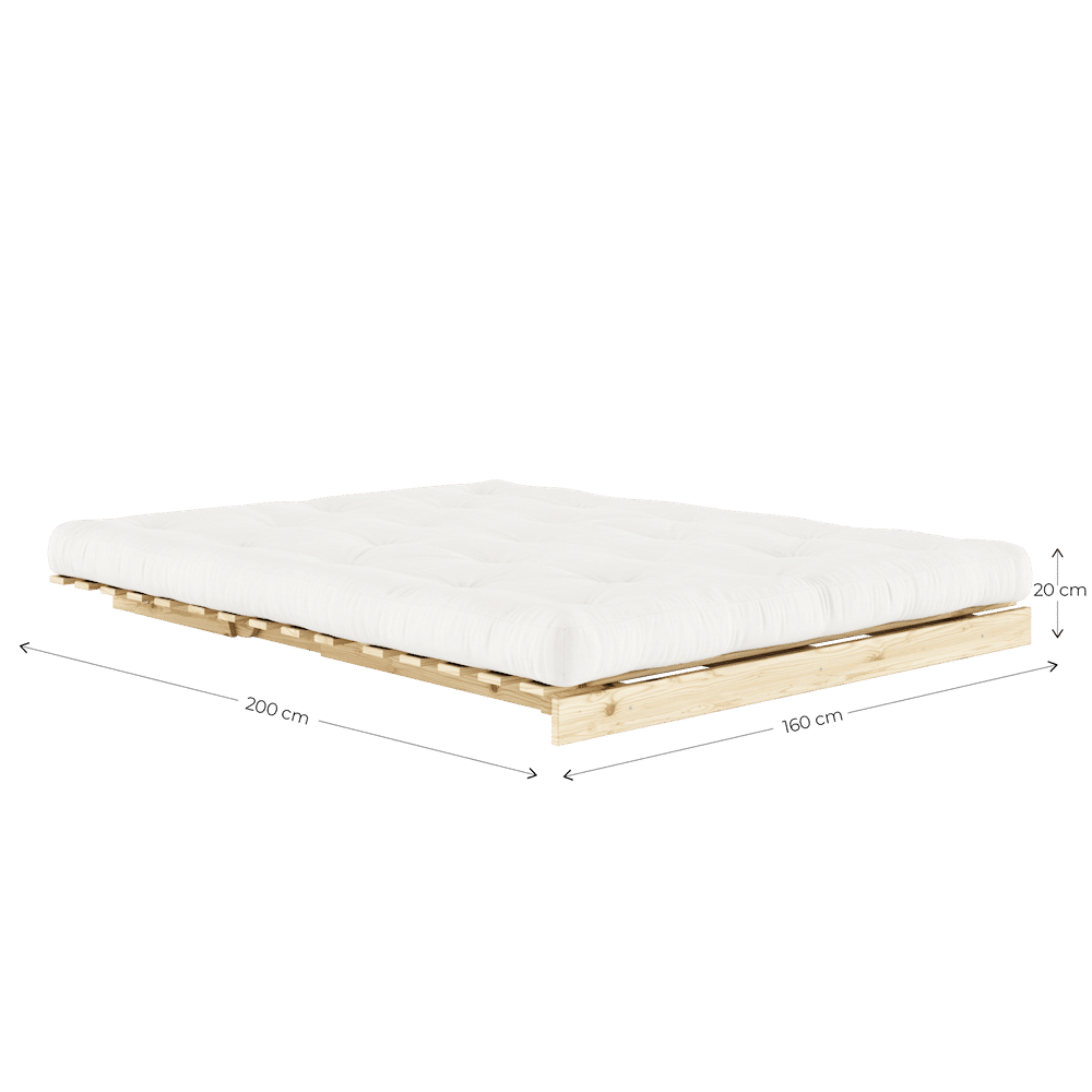 Karup Design ROOTS RAW 160X200 W. WURZELN MATRATZE WEIZEN BEIGE