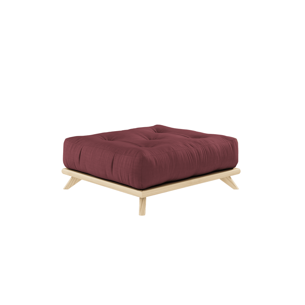 Karup Design SANS TABOURET CLAIR LAQUÉ W. MATELAS SANS TABOURET BORDEAUX