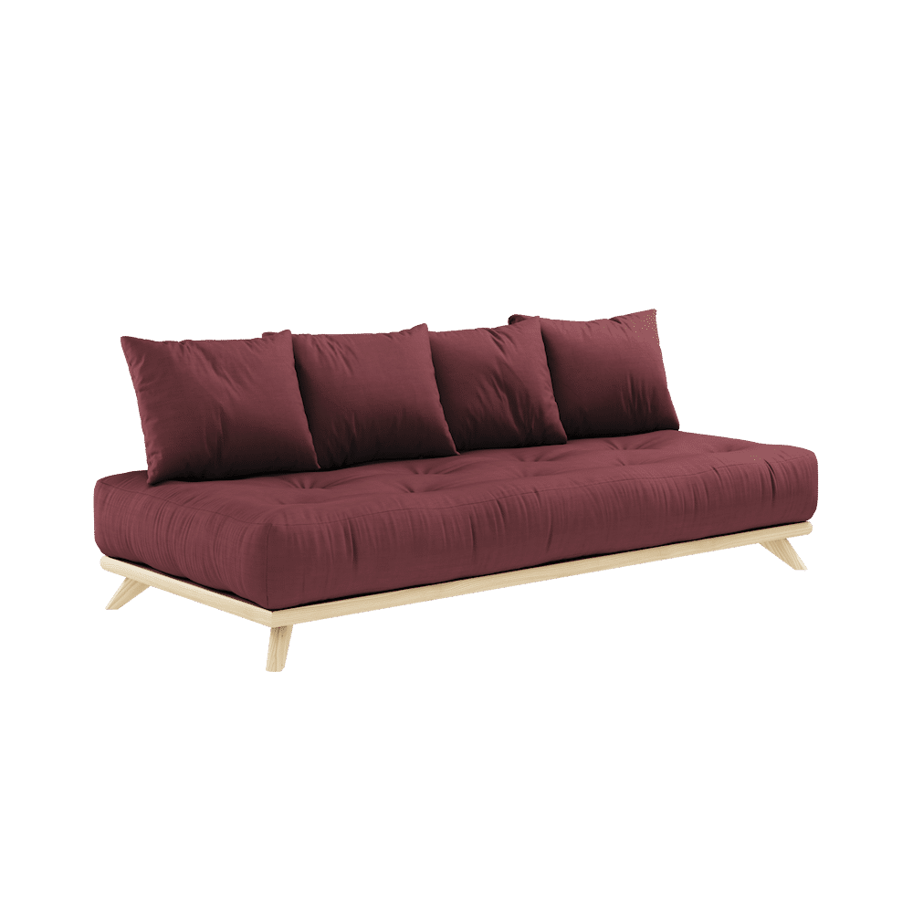 Karup Design OHNE TAYBED KLARE LACQUERED W. OHNE DAYBED MATRATZE SET BORDEAUX