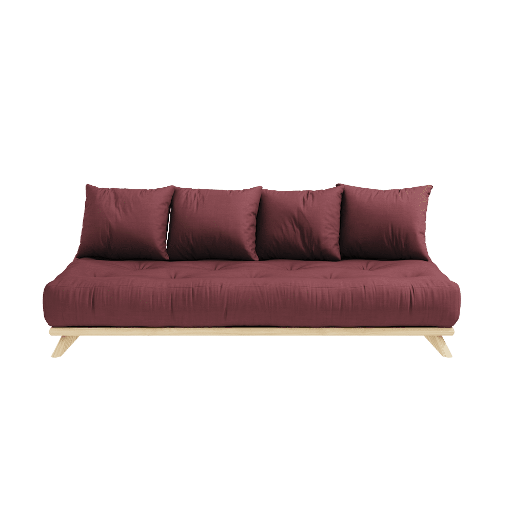 Karup Design SANS DAYBED CLAIR LAQUÉ W. SANS JEU DE MATELAS BORDEAUX