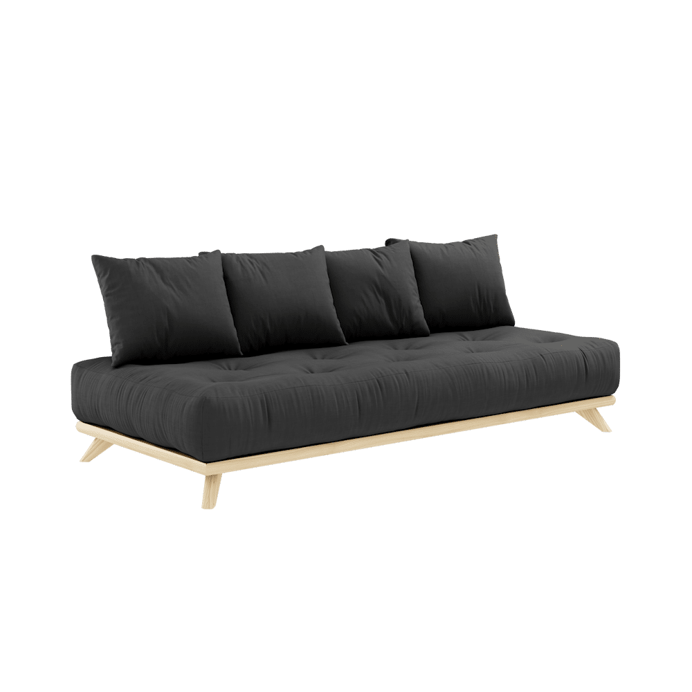 Karup Design OHNE TAYBED KLARE LACQUERED W. OHNE DAYBED MATRATZE SETZEN DUNKELGRAU