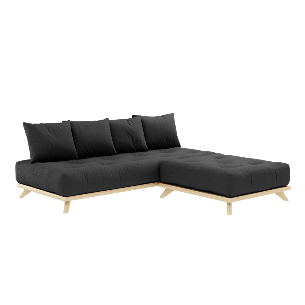 Karup Design OHNE TAYBED KLARE LACQUERED W. OHNE DAYBED MATRATZE SETZEN DUNKELGRAU