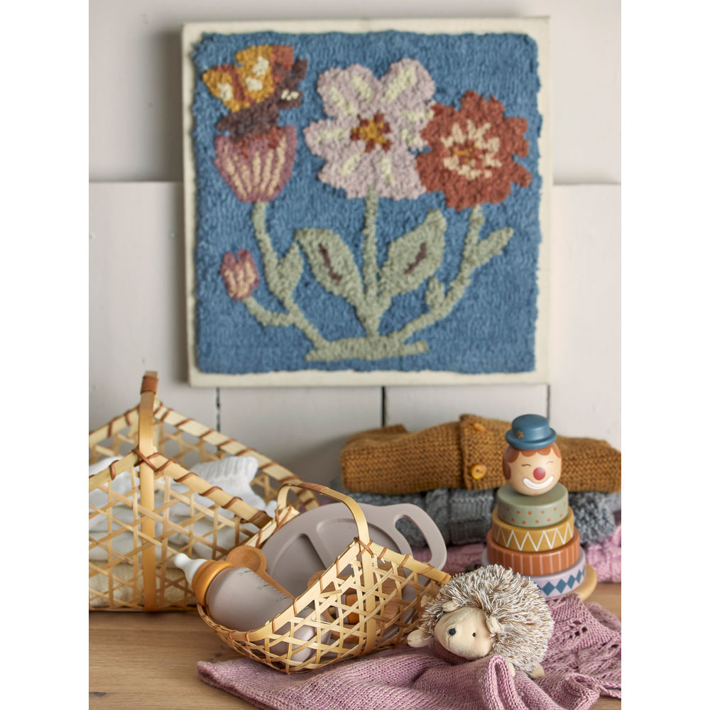 Bloomingville MINI Sallie Wanddecoratie, Blauw, Katoen