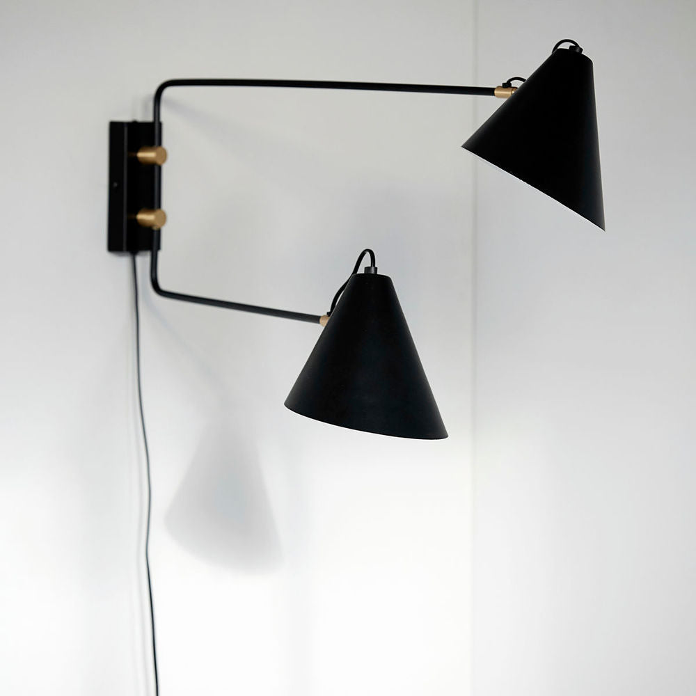 Haus Doktor Wand lampe, Club Double, Schwarz