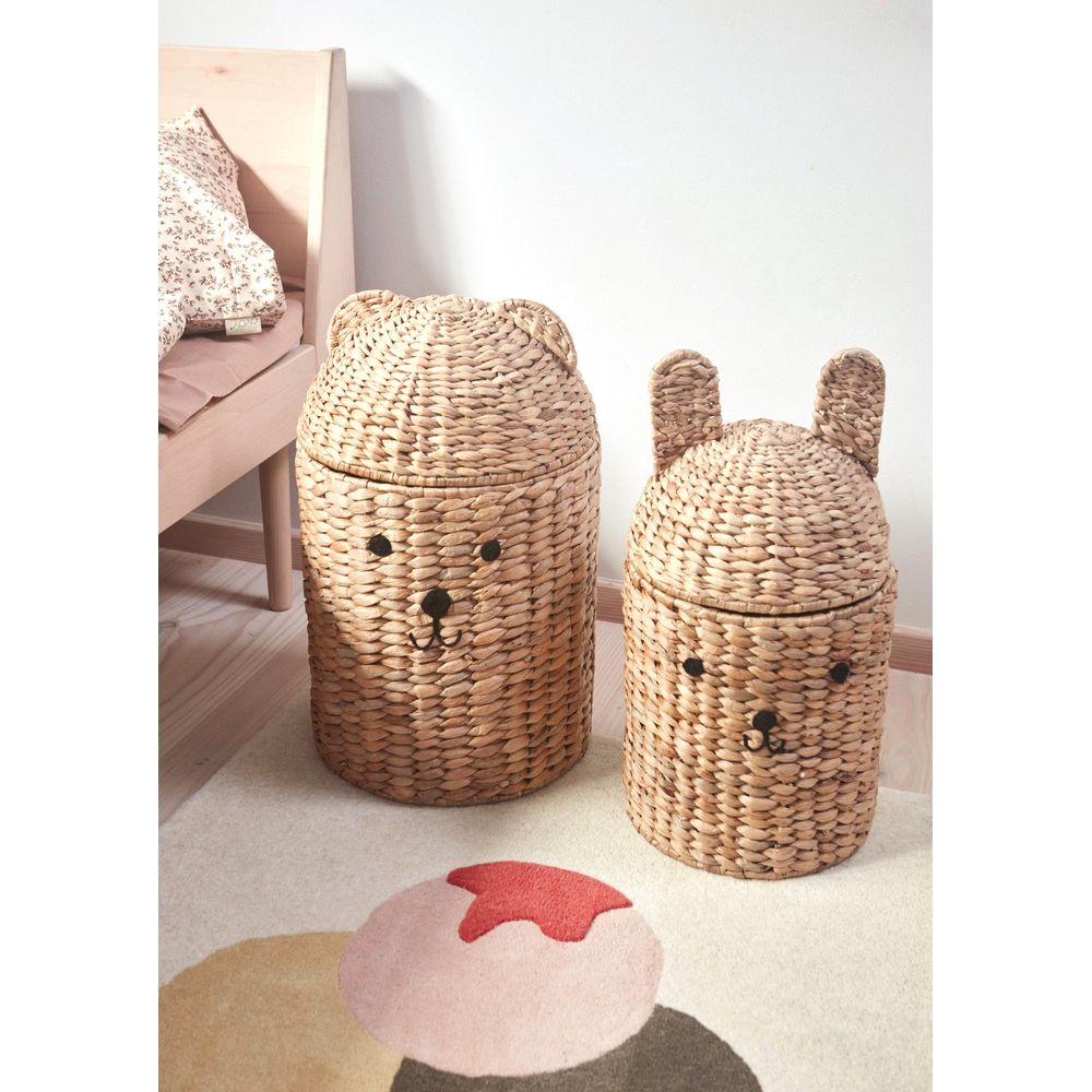 OYOY MINI Ours et Lapin Panier de Rangement-Lot de 2