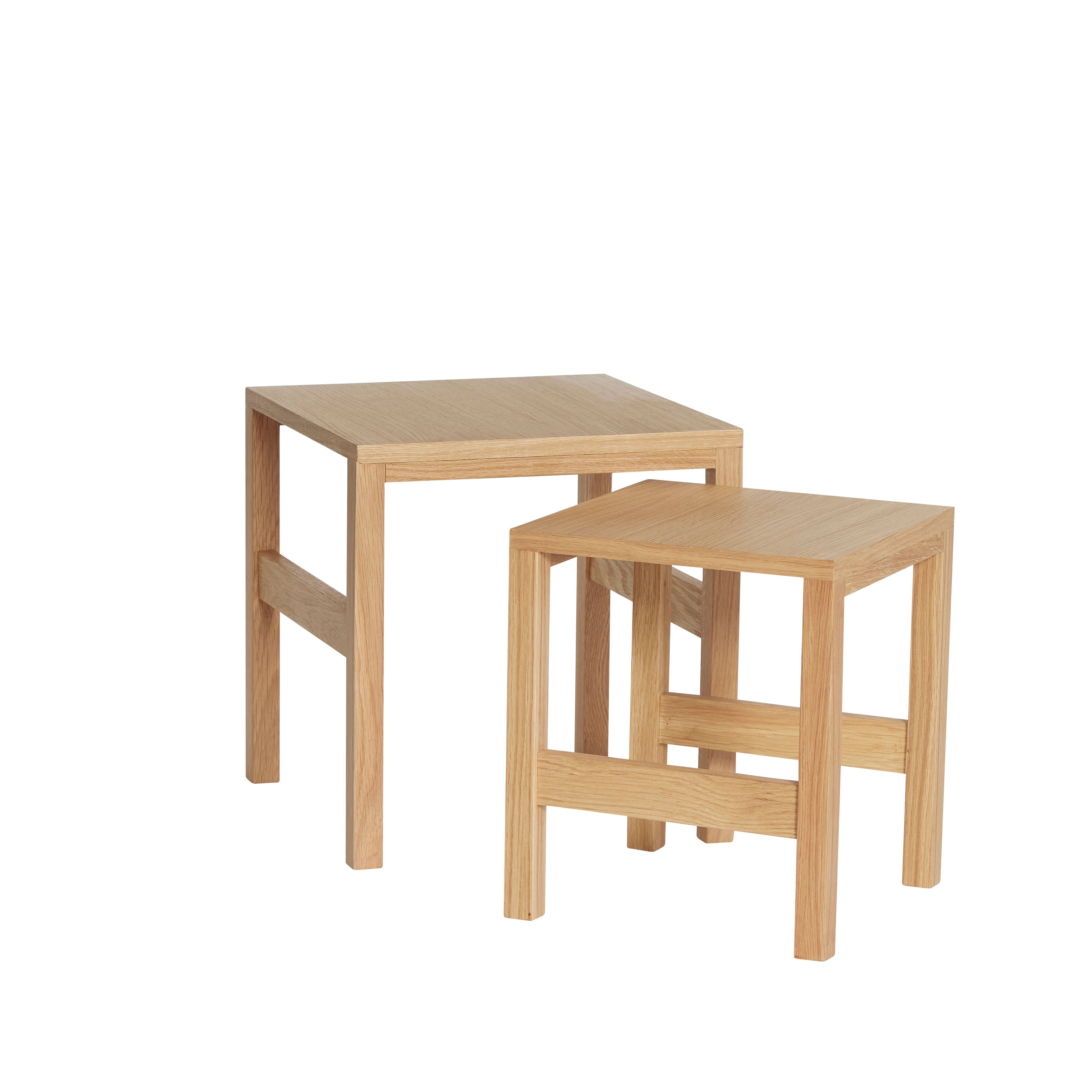 Hübsch Puzzle Tables Naturel (série de 2)