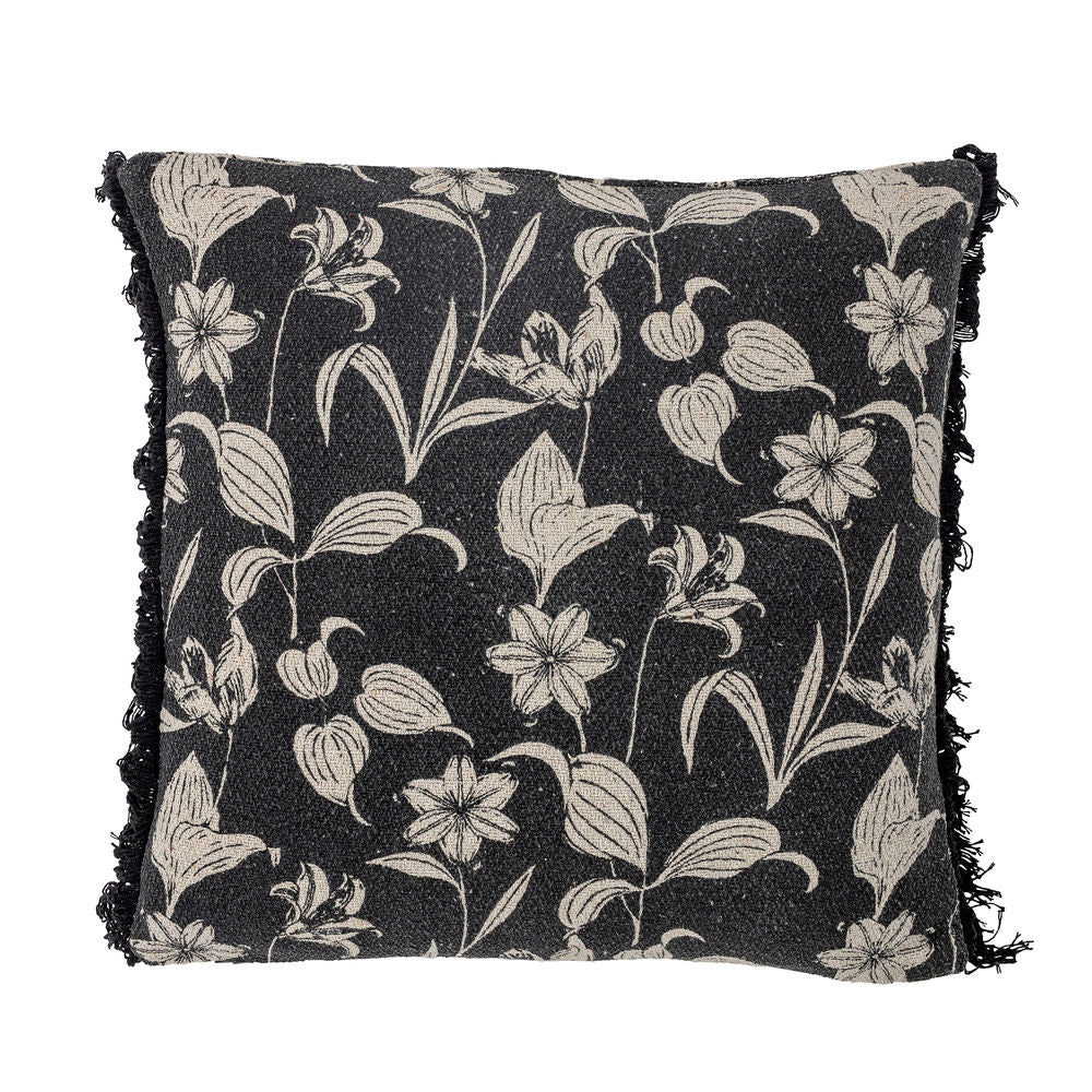 Bloomingville coussin Mali, noir, coton recyclé