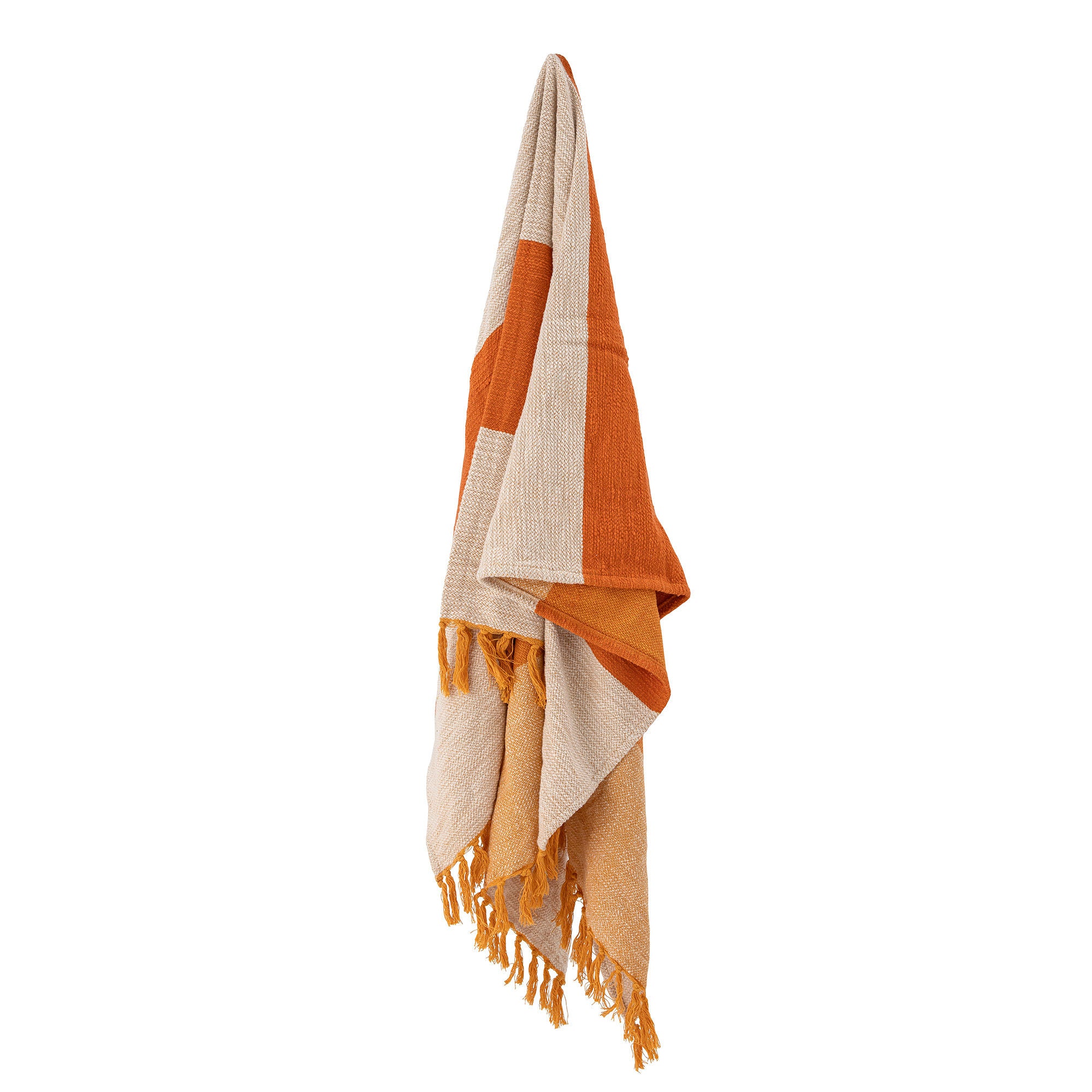 Blooming ville Motril Plaid, Orange, Baumwolle