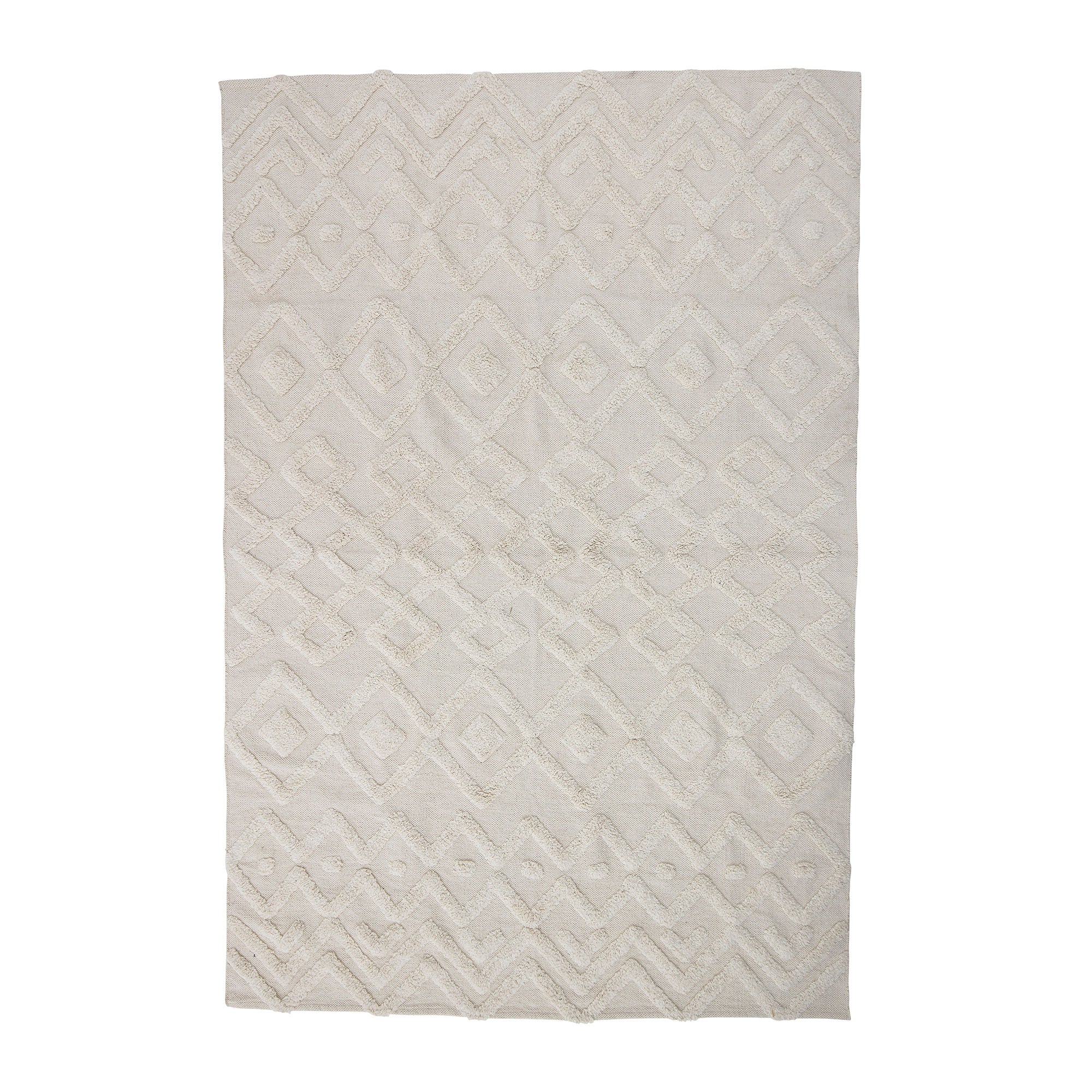 Tapis Billa, Blanc, Coton