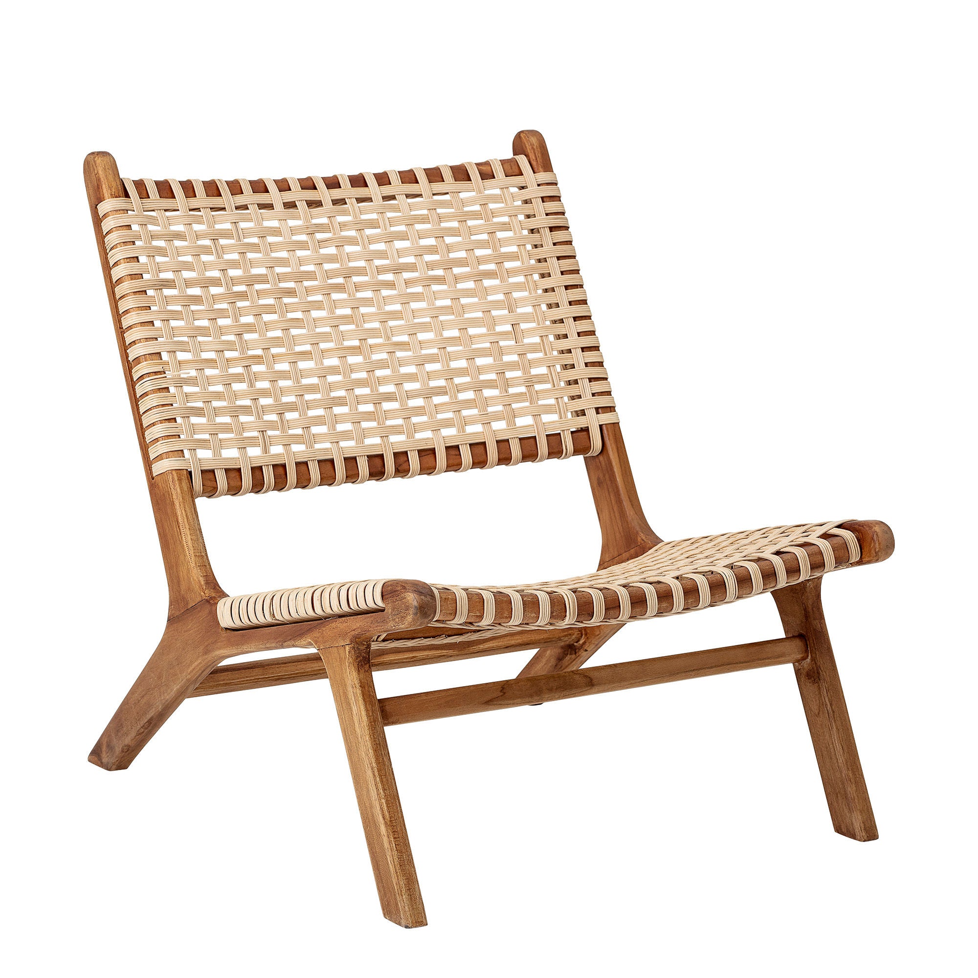 Bloomingville Keila Lounge Chair, Naturel, Bois de teck