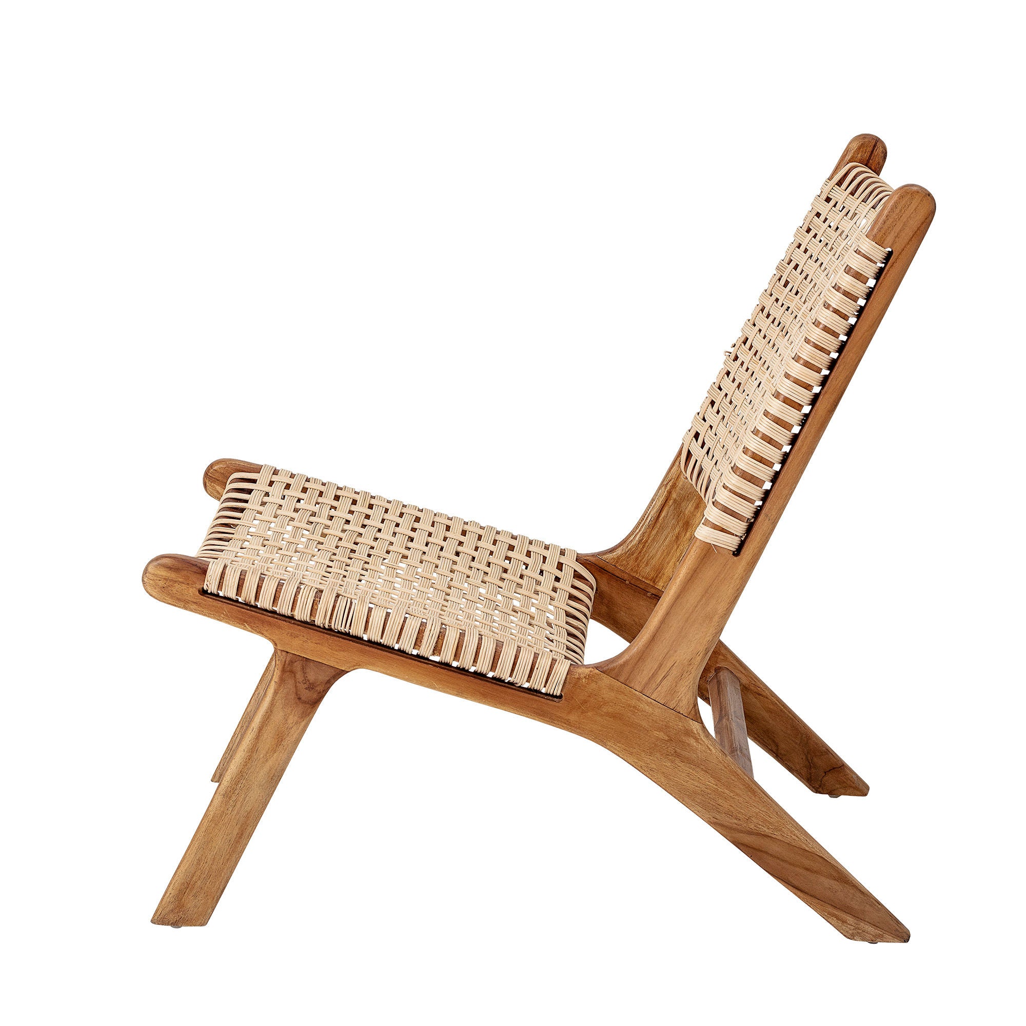 Bloomingville Keila Lounge Chair, Naturel, Bois de teck