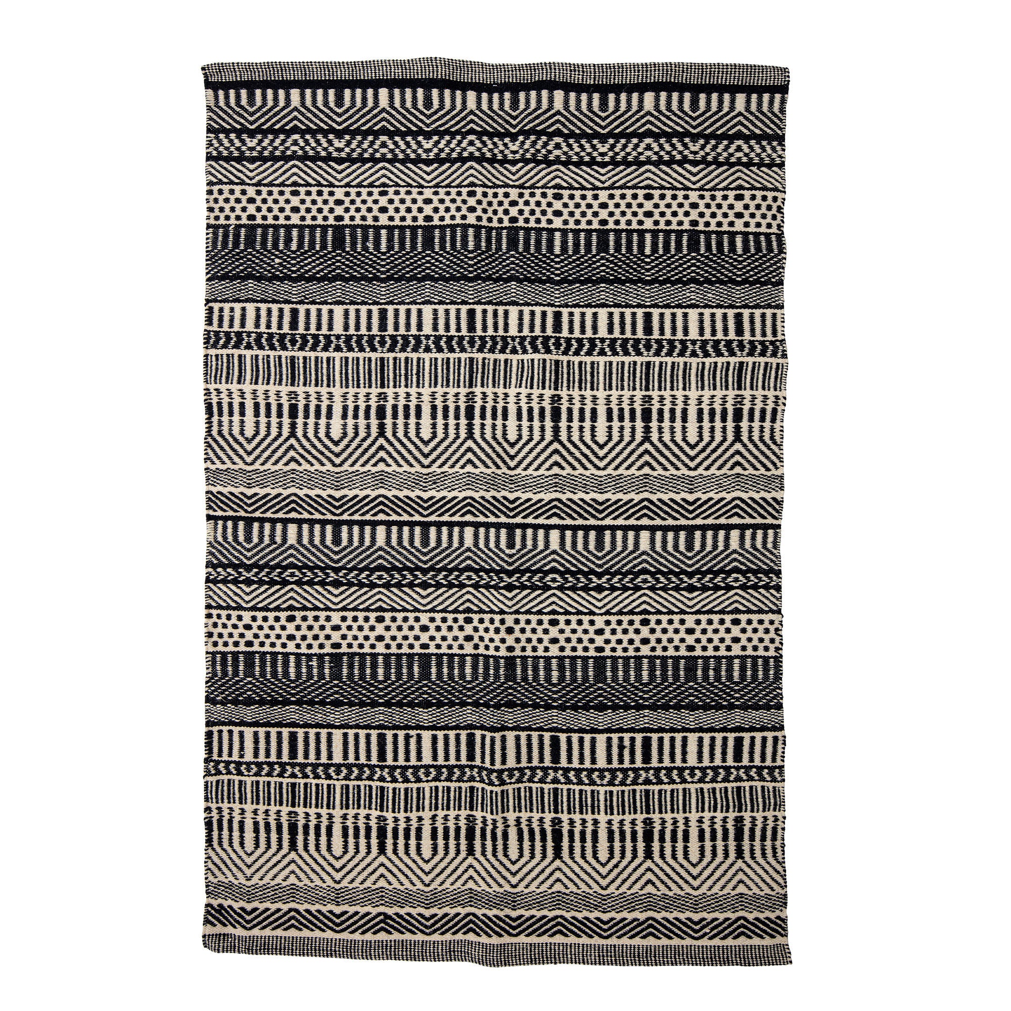 Bloomingville Tapis Joob, Noir, Laine