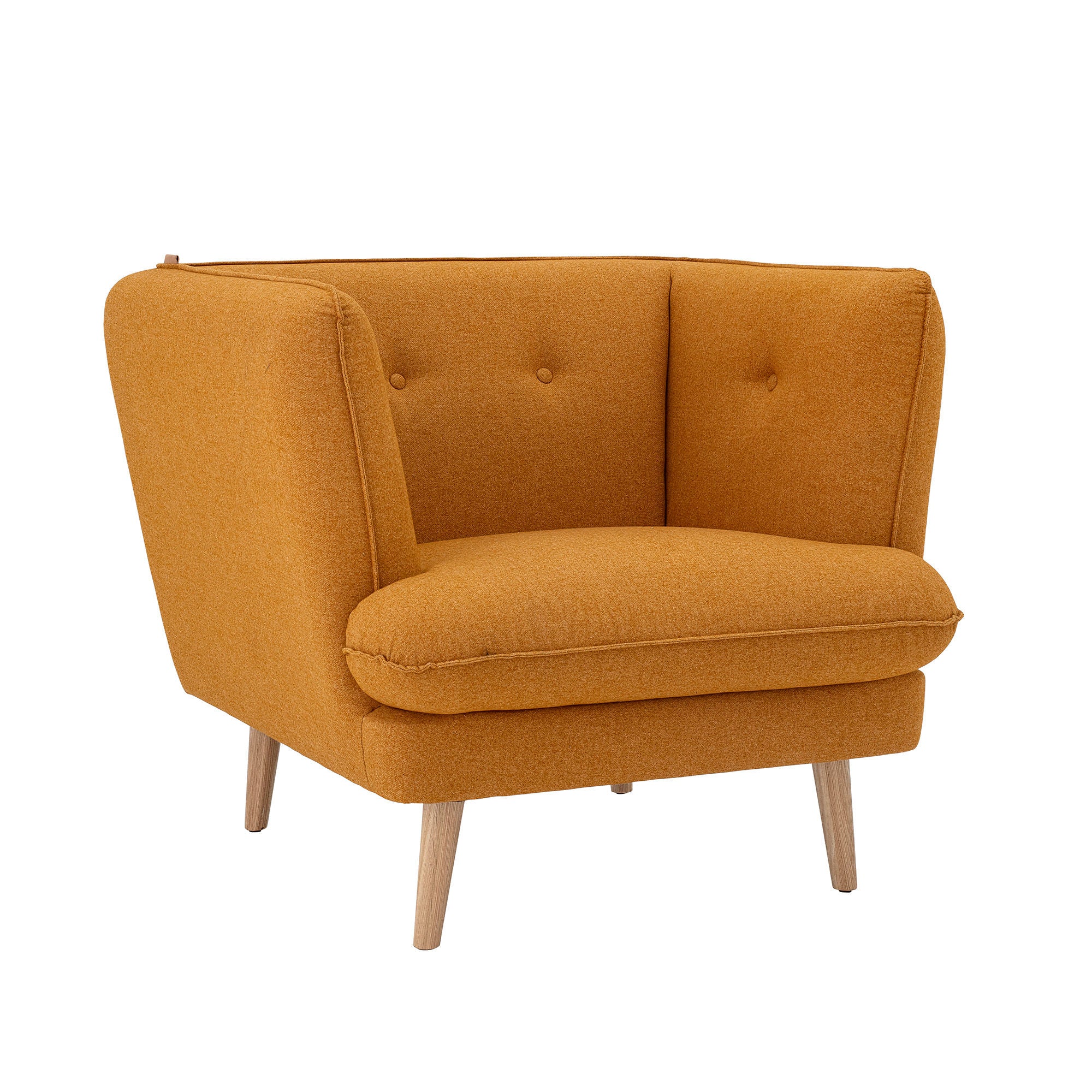 Bloomingville Fauteuil Elliot, Orange, Polyester