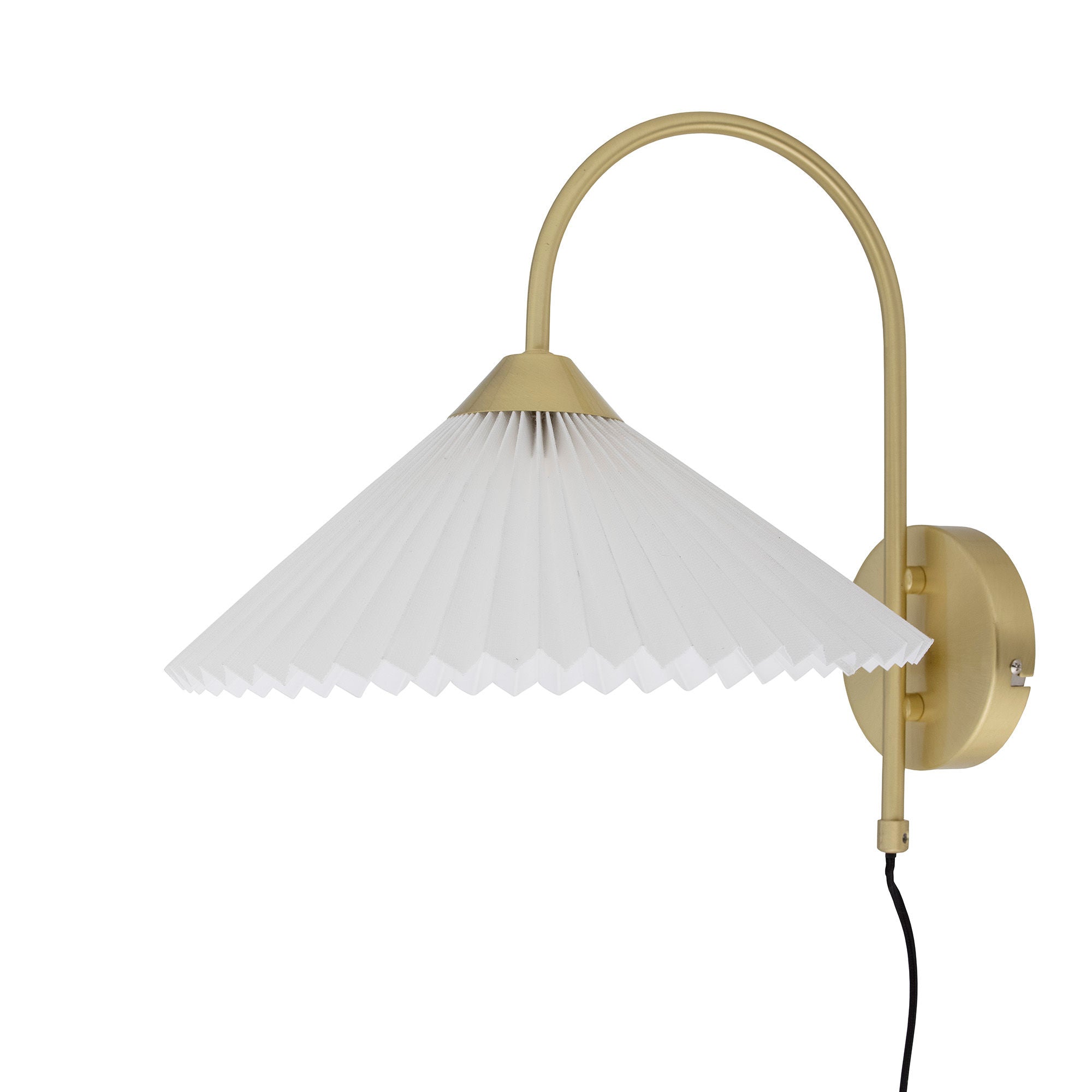 Blooming ville Firdes Wand lampe, Messing, Leinen