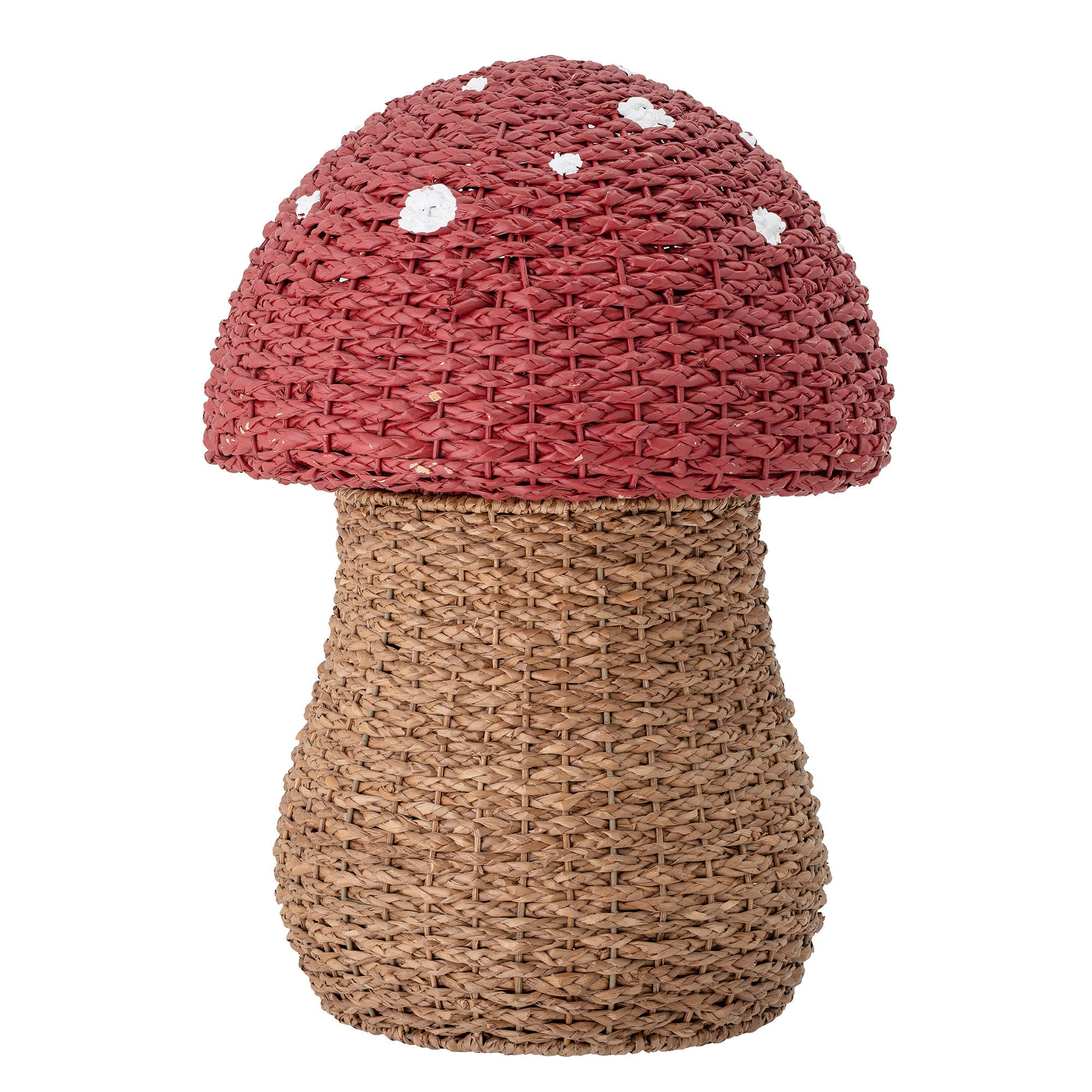 Bloomingville MINI Korintha Mand met Deksel, Rood, Zeegras