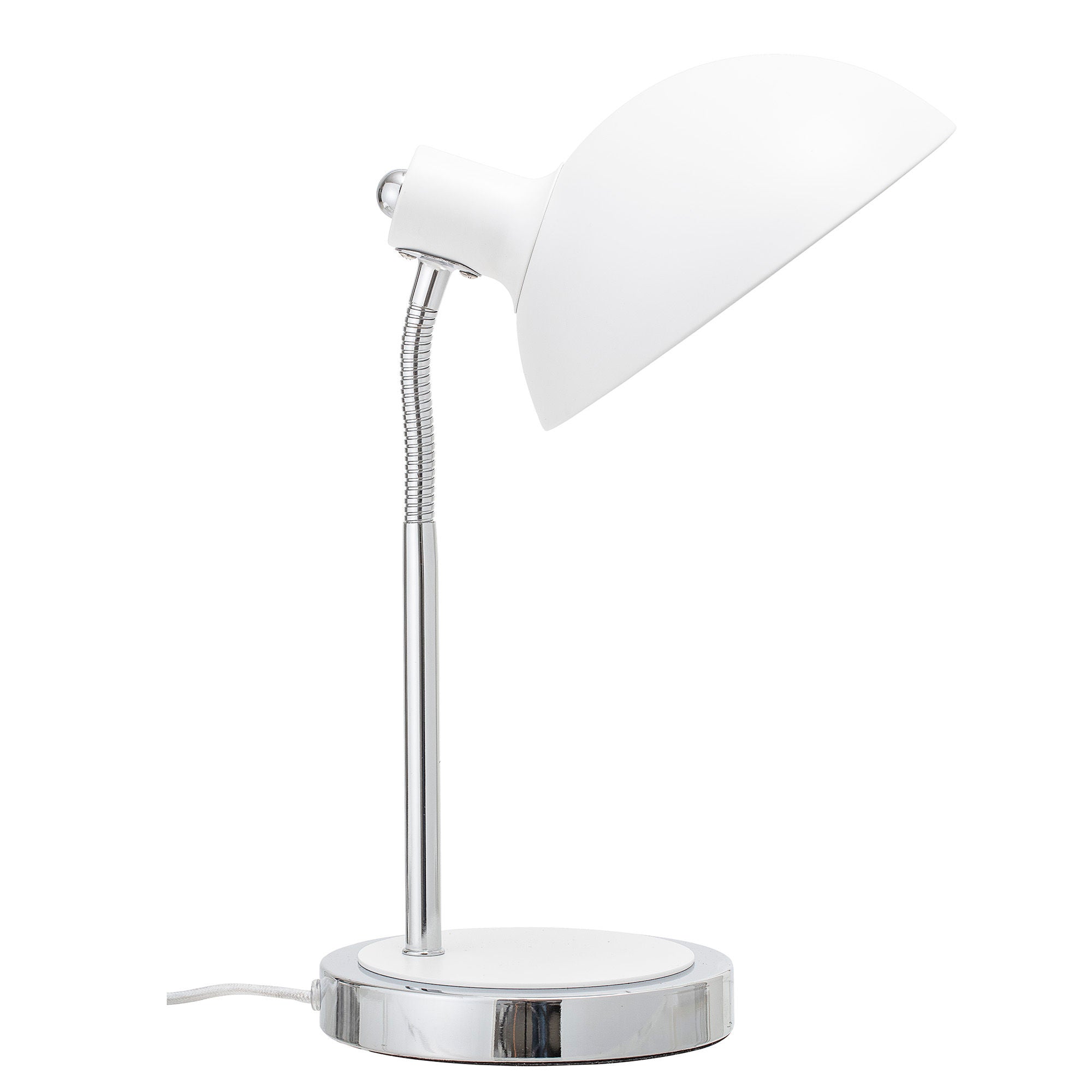 Bloomingville Lampe de table Stalia, Blanc, Métal