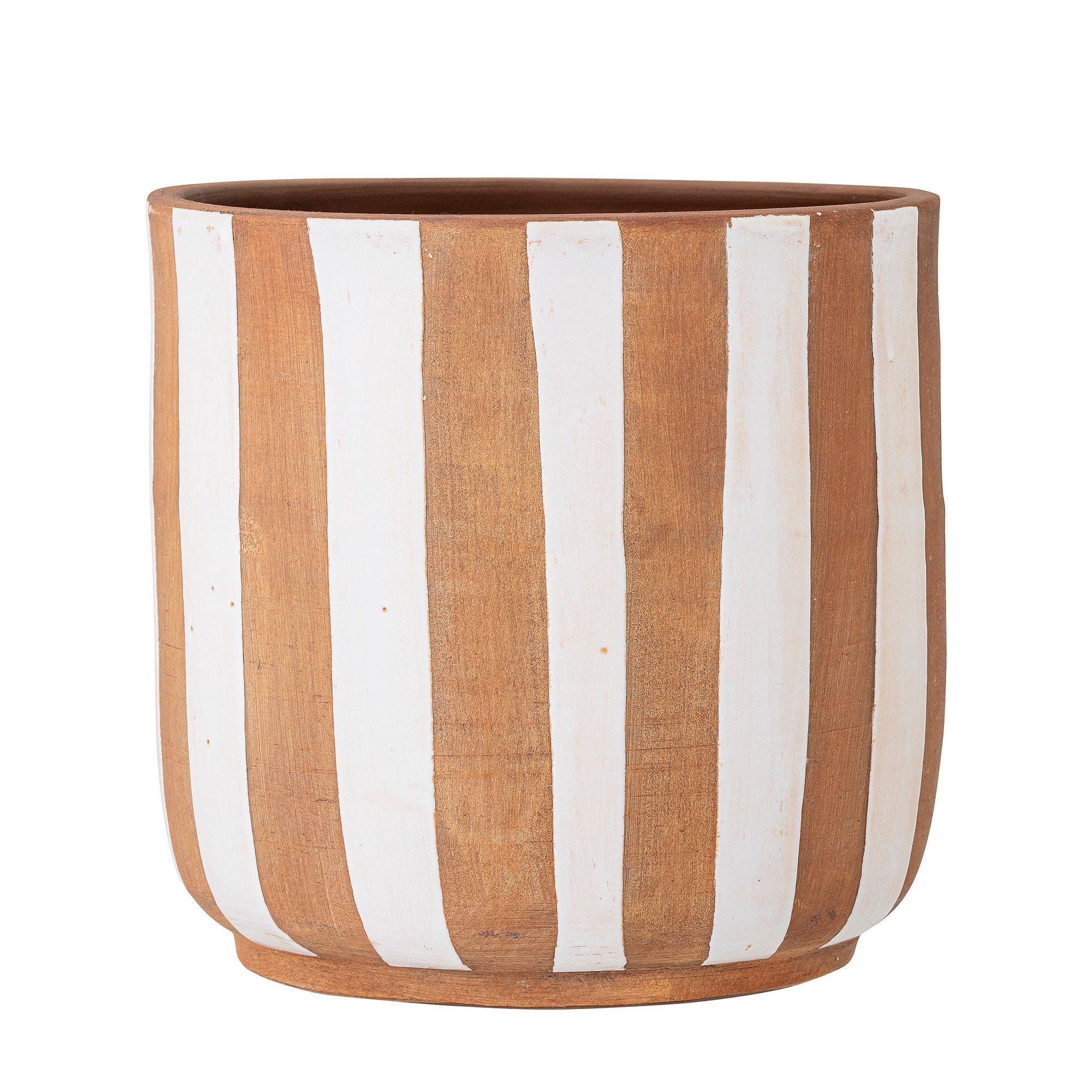 Bloomingville Joni Deco Bloempot, Wit, Terracotta