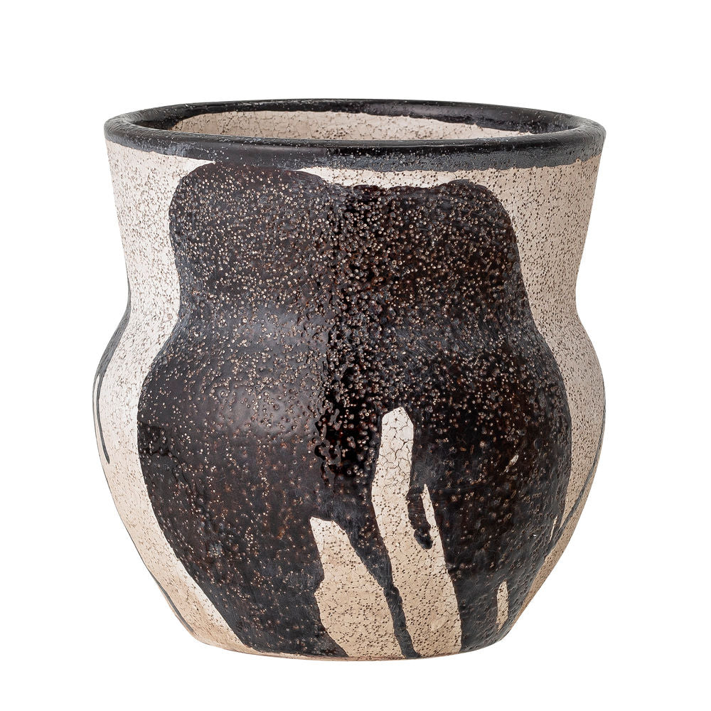 Bloomingville Nala Pot de fleurs, Noir, Terracotta