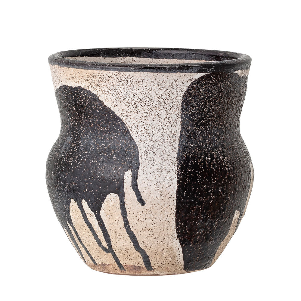 Bloomingville Nala Pot de fleurs, Noir, Terracotta