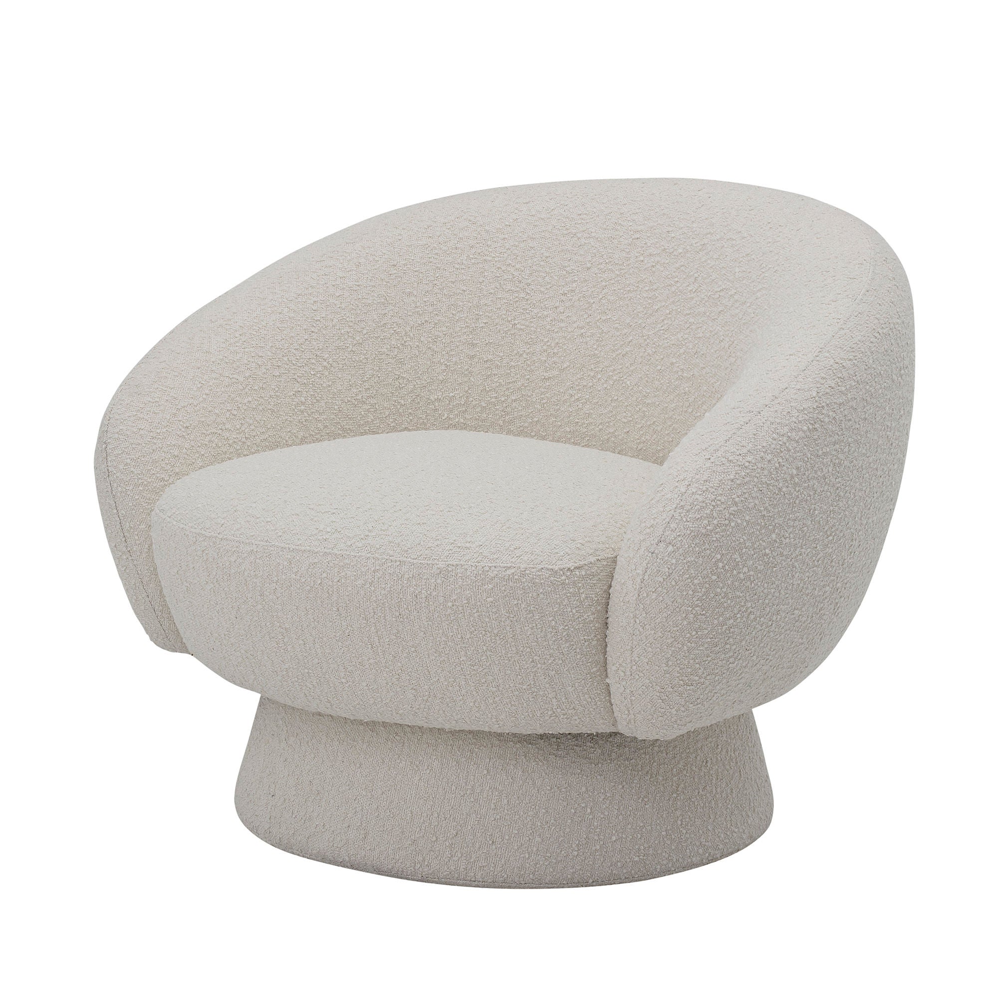 Bloomingville Chaise Ted, Blanc, Polyester